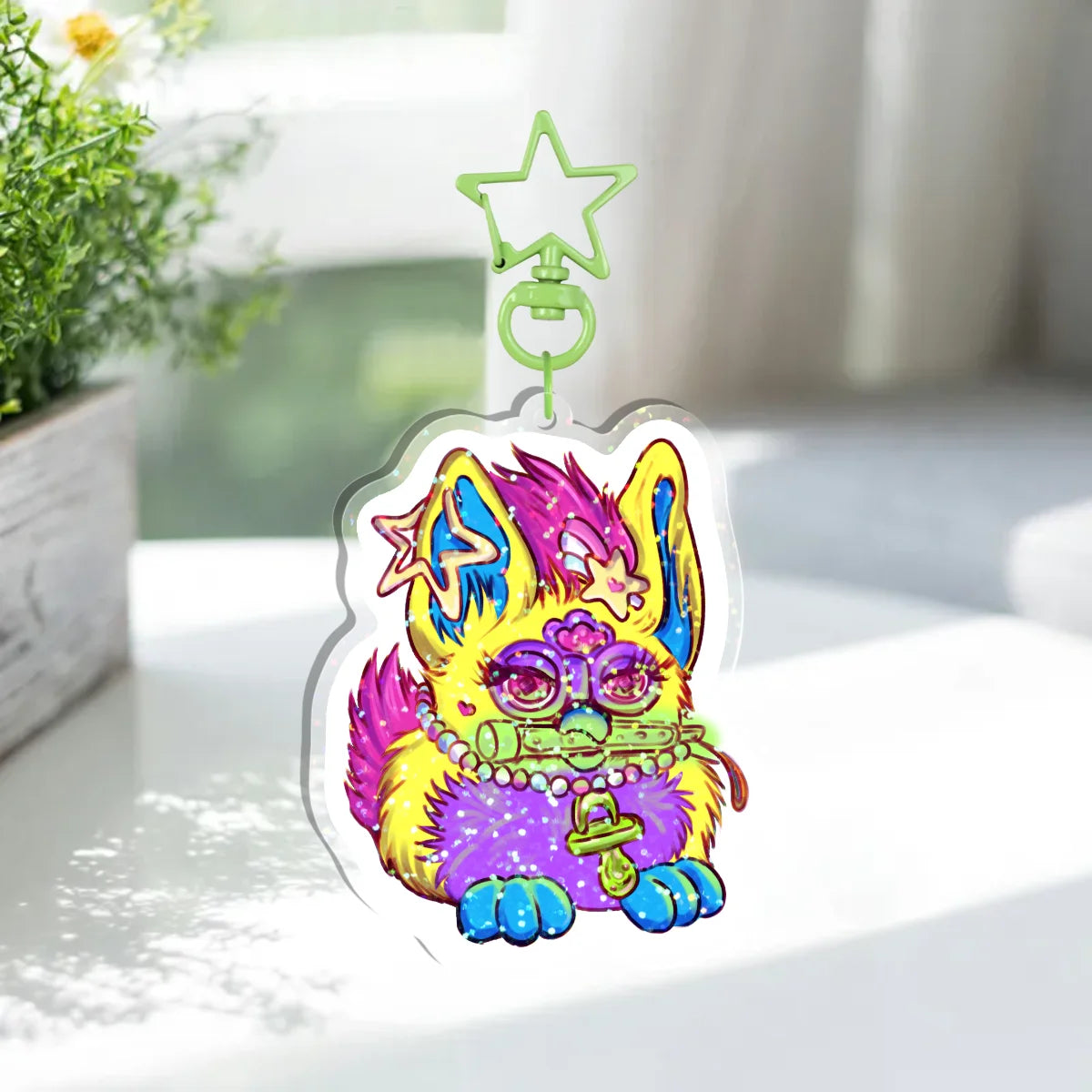 PLURBY Holographic Keychain
