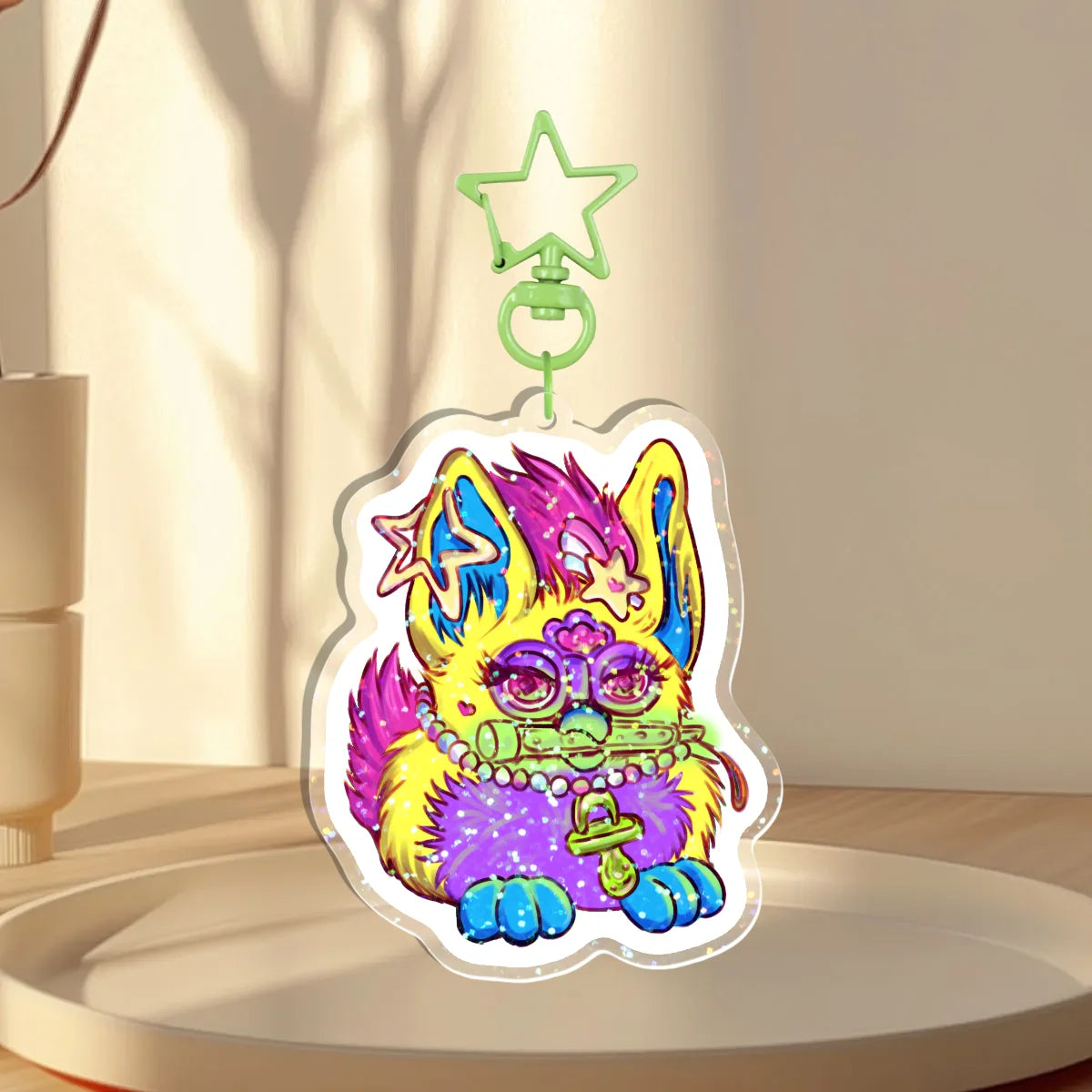 PLURBY Holographic Keychain
