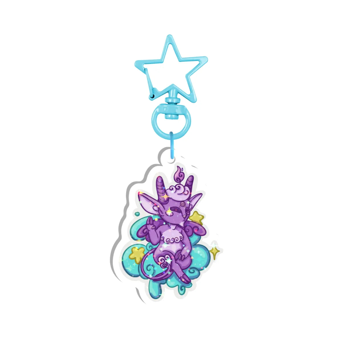 Baphomet Cutie Holographic Keychain