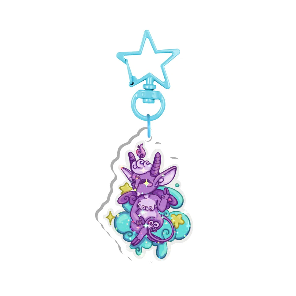 Baphomet Cutie Holographic Keychain