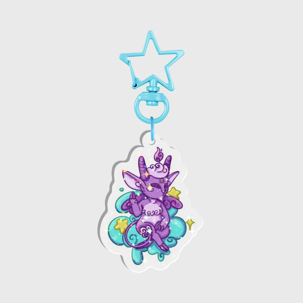 Baphomet Cutie Holographic Keychain