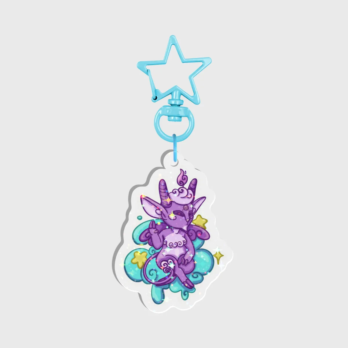 Baphomet Cutie Holographic Keychain