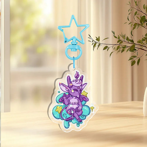 Baphomet Cutie Holographic Keychain